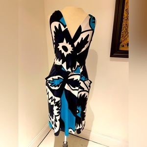 DVF Silk Laman Normandie Bloom Dress Size 2